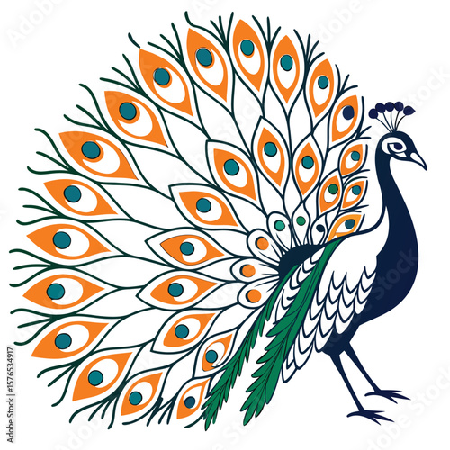 peacock look like india flag