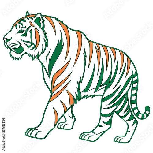 royal bengal tiger  look like india flag