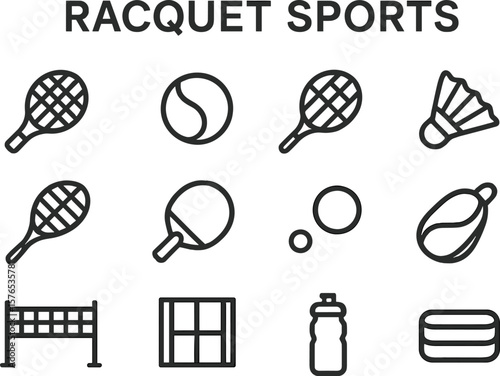 Illustration of various ball sports including football, basketball, soccer, volleyball, baseball, and bowling arranged in a grid format