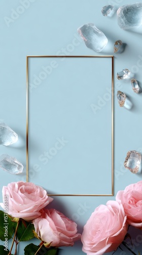 Elegant Floral Arrangement and Crystals Create an Inviting Frame for Personal...