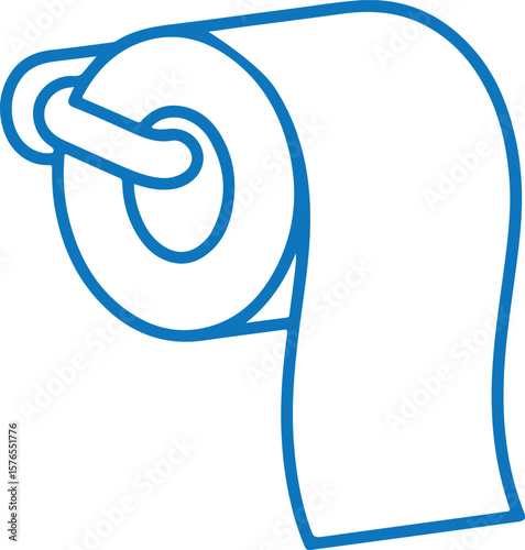 toilet paper roll holder icon sign vector,Minimal Line Drawing of Empty Toilet Paper Roll on Wall Holder
