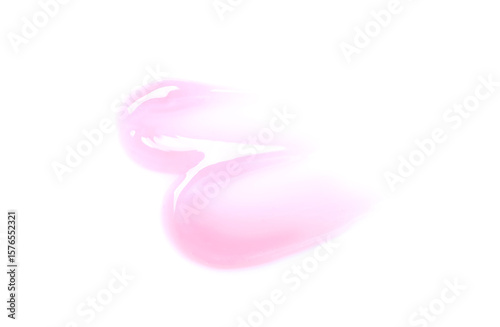Light pink lip gloss isolated on white
