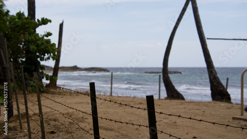 fence on the beach