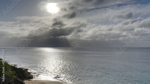 Sun rays in the distance