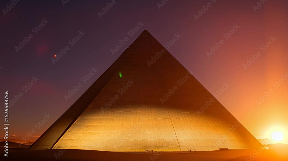 Ancient Pyramid at Sunrise | Dramatic Timelapse with No People