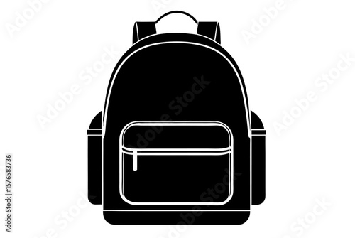 Isolated blue school bag, a versatile object for travel or daily journeys