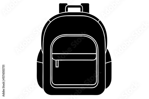 Isolated travel suitcase on white background, a single black or red journey bag with handle