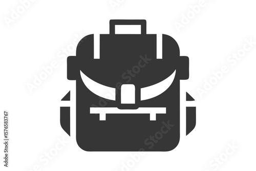 A glossy 3D vector illustration of a briefcase icon for web and business document printing