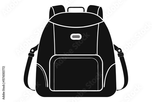 An isolated travel suitcase with a handle on a white background, perfect for a business trip or holiday journey