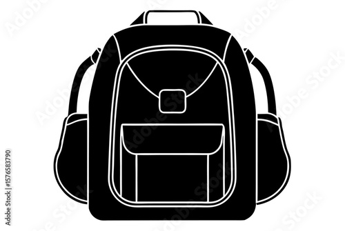 This vector illustration depicts an isolated travel bag, perfect for any journey or business trip