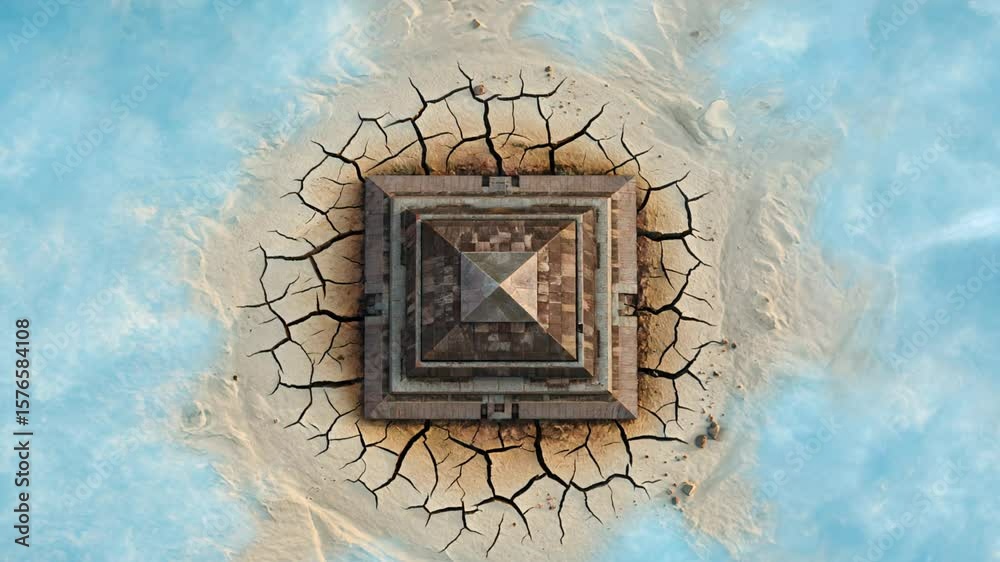 Ancient Pyramid at Sunrise | Dramatic Timelapse with No People