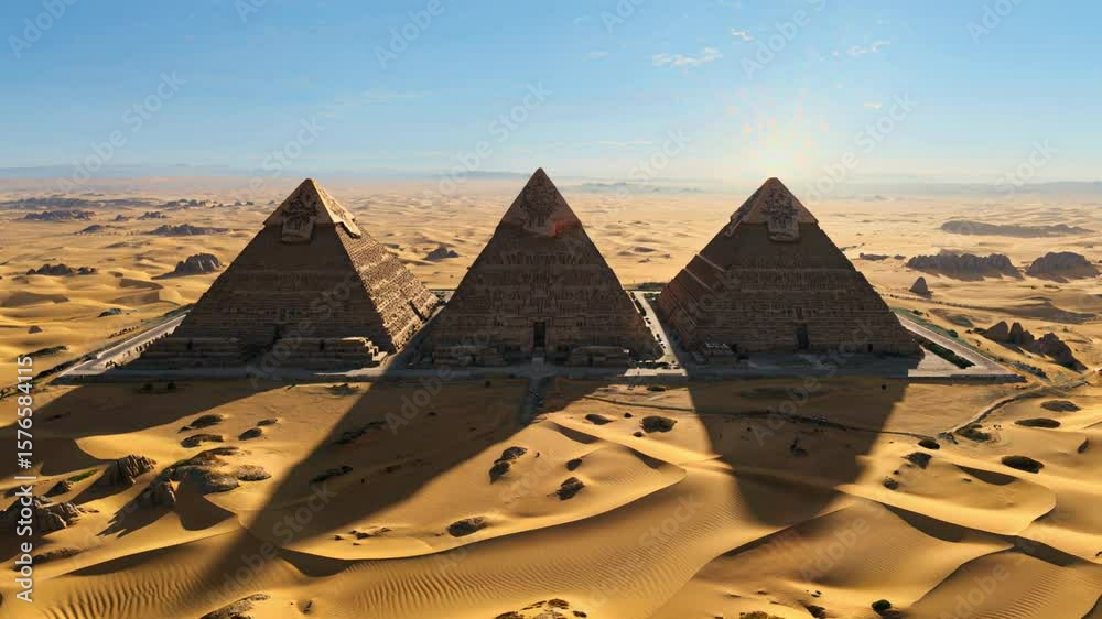 Ancient Pyramid at Sunrise | Dramatic Timelapse with No People