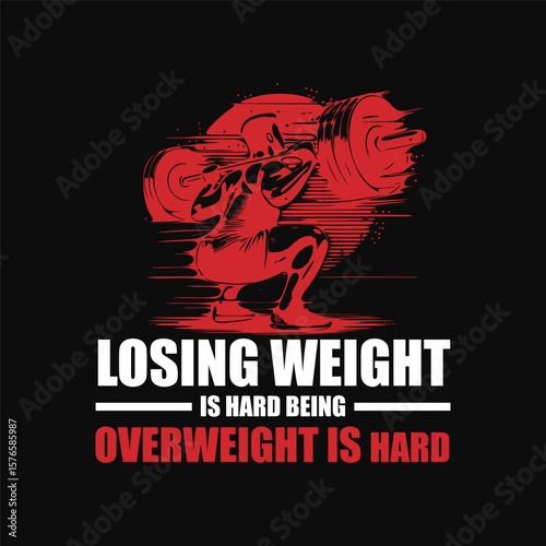 Gym Fitness T-shirt Design template