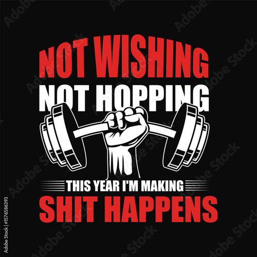 Gym Fitness T-shirt Design template