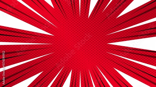 Expression balloon pop art style 4k video Animation | 4k animated radial rays and dots pattern | Motion graphics and digital composition | Vintage pop art background | Comic background animation 