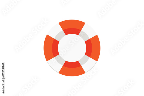 Life Buoy Icon Vector Safety Float On White Background