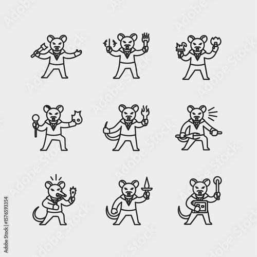 Rat-Headed Figures in Corrupt Transactions