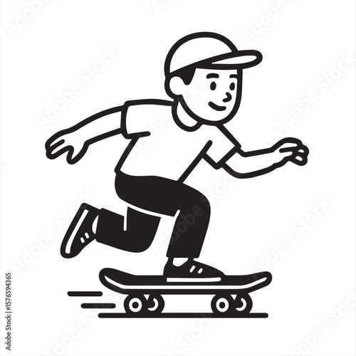 vector illustration of a skateboard