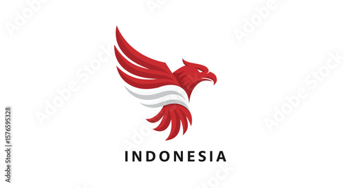 garuda Bird Logo Vector Symbol a Flag indonesia
