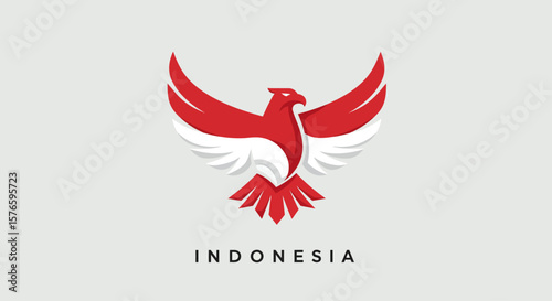 garuda Bird Logo Vector Symbol a Flag indonesia