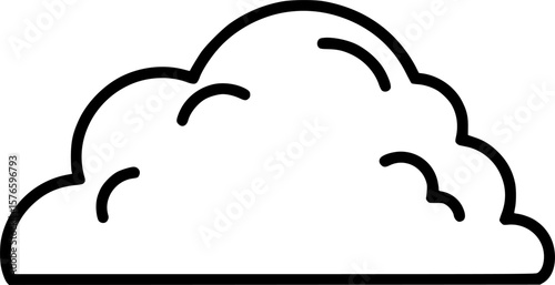 Soft texture outline icon vector
