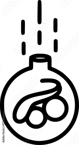 Sour smell outline icon vector
