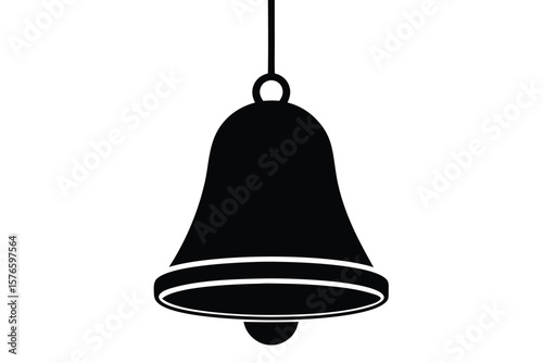 hanging bell vector icon