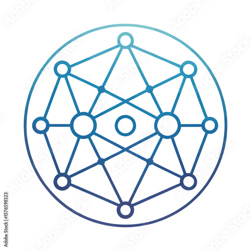 Networked Dynamics: A visually striking digital image representing a interconnected network, the lines and nodes interwoven to signify complex relationships and data flow.
