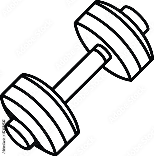 Strength Training Dumbbell Workout Illustration