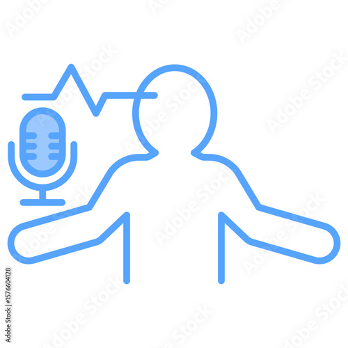 Asmr Blue Icon