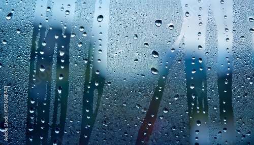 pattering raindrops on a window