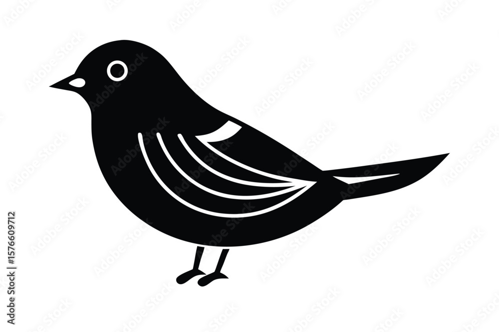 Obraz premium winter bird vector icon