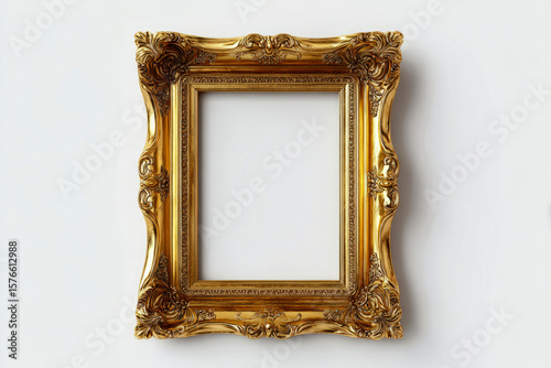 Elegant Gold Frame Perfect for Art  Design Projects