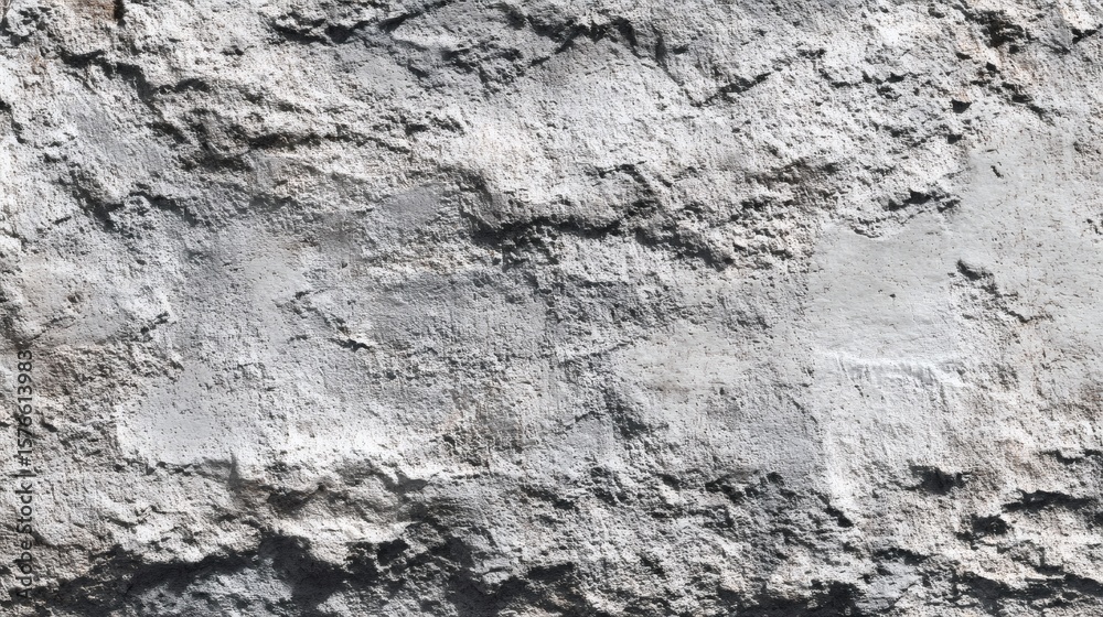 Obraz premium Gray Rough Plaster Wall Texture Background