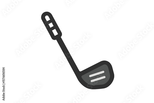 Golf Club Icon. Modern Flat Vector Illustration of Golf Iron Club. Sports Equipment Symbol for Apps, Websites, User Interface, Game Design, Digital Media, Transparent Background