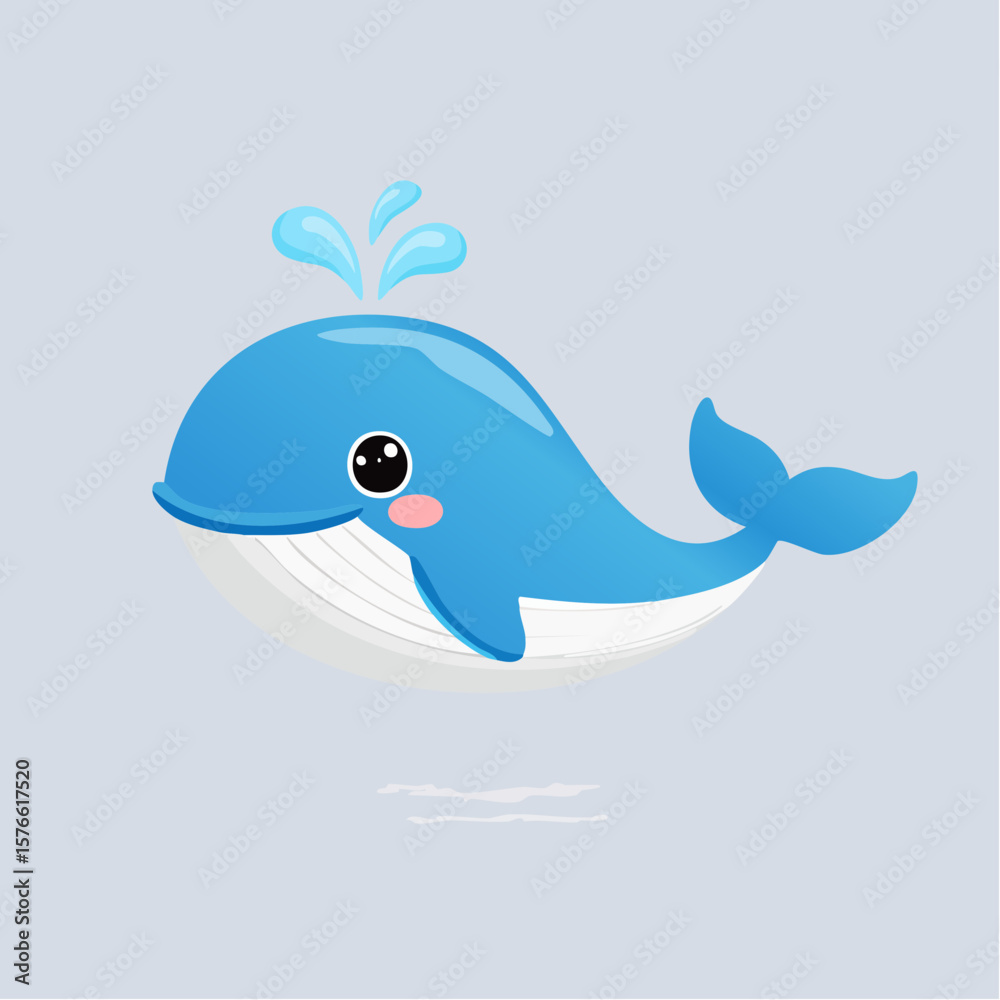 Obraz premium Minimalist Portrait of an Adorable Miniature Animal for Kids