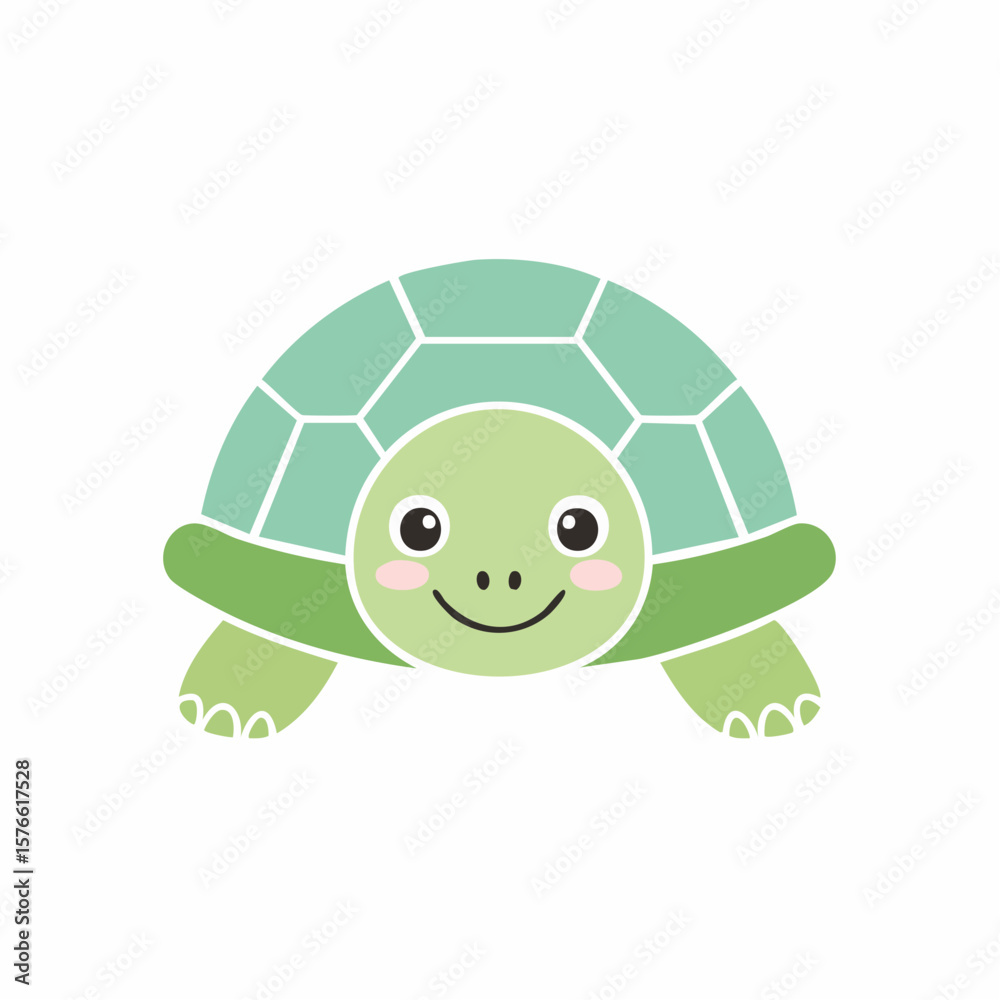 Fototapeta premium Minimalist Portrait of an Adorable Miniature Animal for Kids