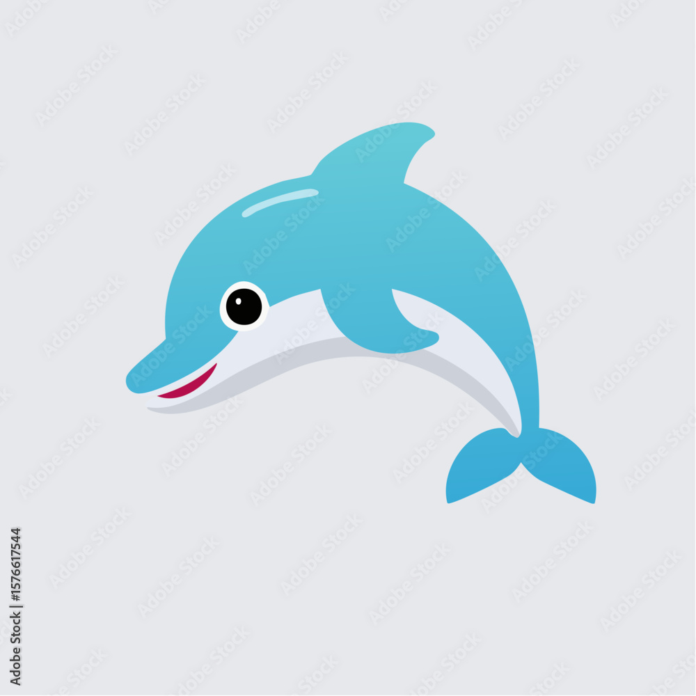 Naklejka premium Minimalist Portrait of an Adorable Miniature Animal for Kids