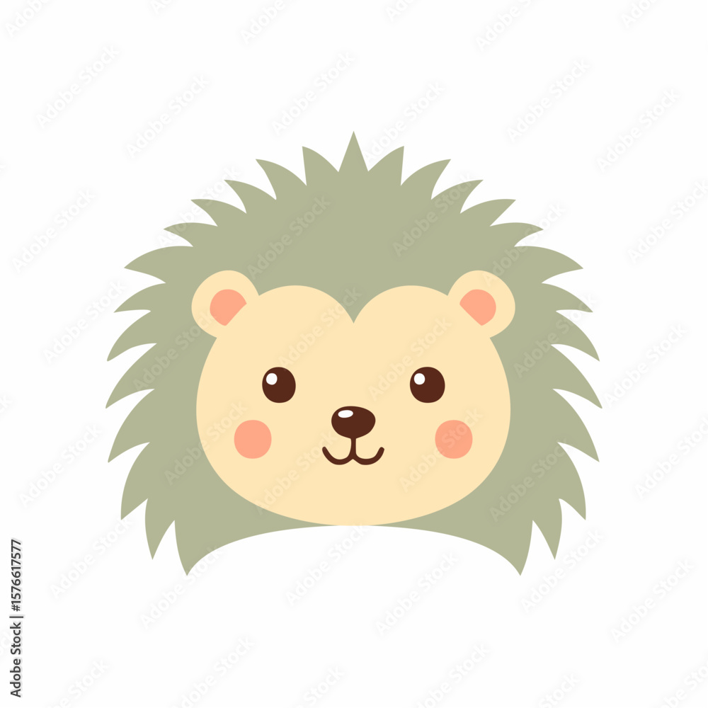 Obraz premium Minimalist Portrait of an Adorable Miniature Animal for Kids