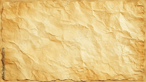 Aged, crumpled parchment paper texture
