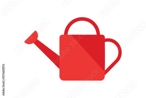 Watering Can Icon Vector Gardening Tool On White