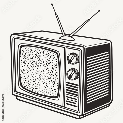 old tv set