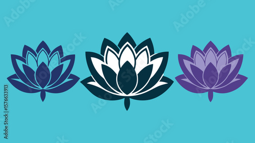 lotus flower vector illustration