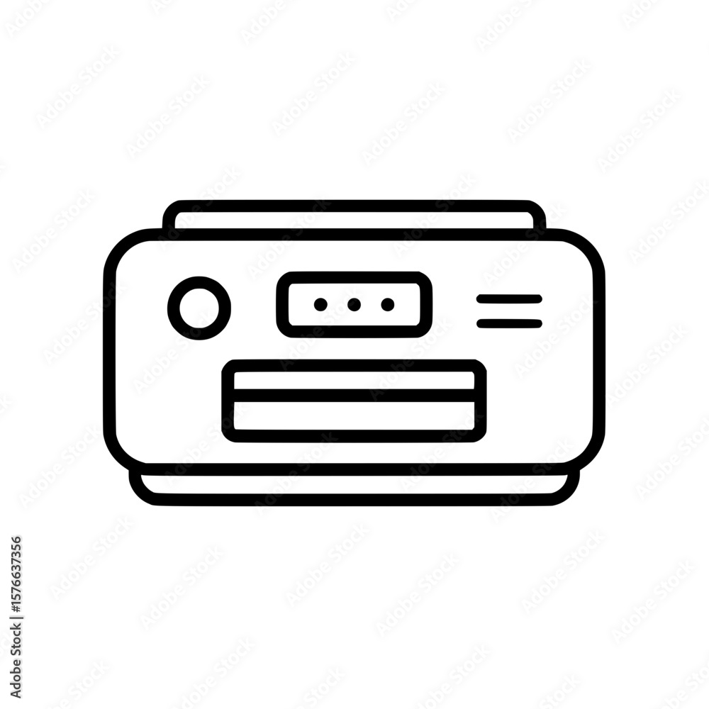 Home Printer Icon in Flat Style for Document and Image Printing Home Printer Icon in Flat Style for Document and Image Printing