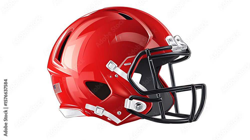 Fototapeta premium Rugby helmet illustration