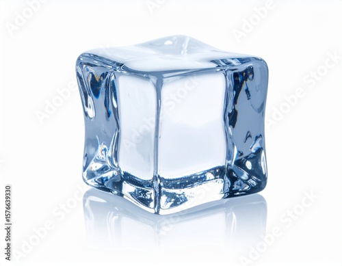 ice cube isolated on white background