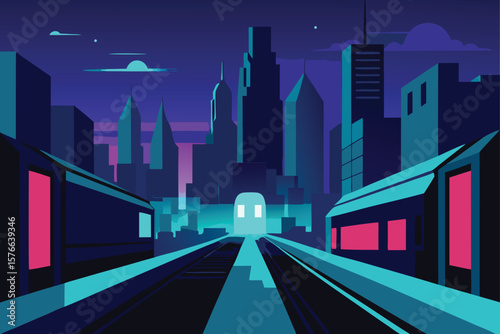 modern haunted city with ghost subway  neon light (1).eps