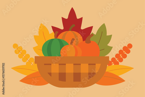 rustic thanksgiving table centerpiece with woven  (1).eps