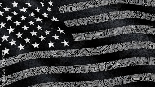 Abstract united states flag design