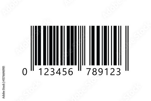 Barcode isolated on white background. Code stripes sticker. Barcode labels, customers qr code